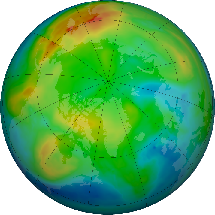 Arctic ozone map for 18 December 2015